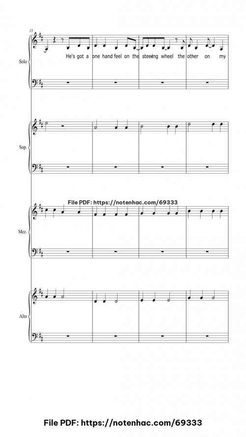 Our Song piano sheet music free pdf