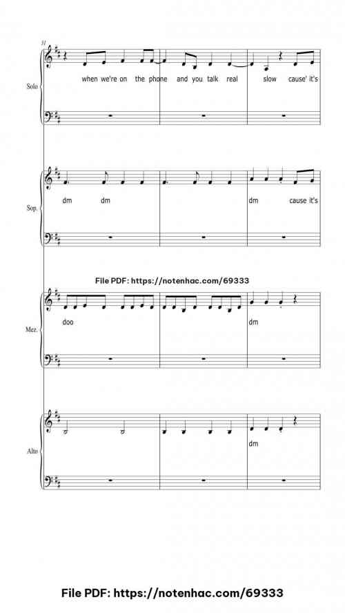 Our Song piano sheet music free pdf