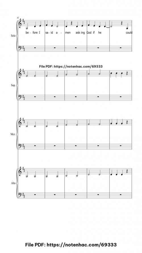 Our Song piano sheet music free pdf