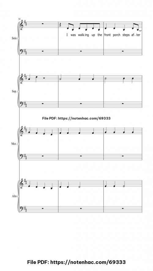 Our Song piano sheet music free pdf