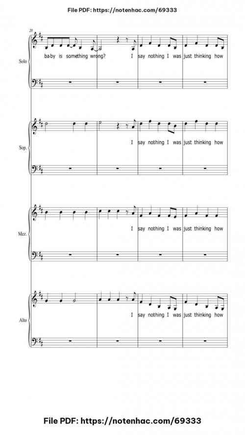 Our Song piano sheet music free pdf