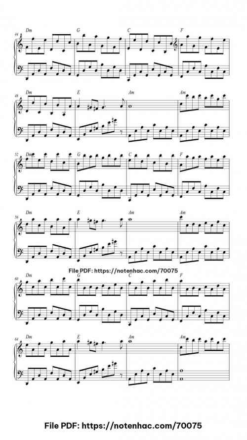 Passacaglia in G Minor on a Theme by George Frideric Handel piano sheet music free pdf