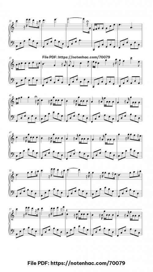 Peacefulness piano sheet music free pdf