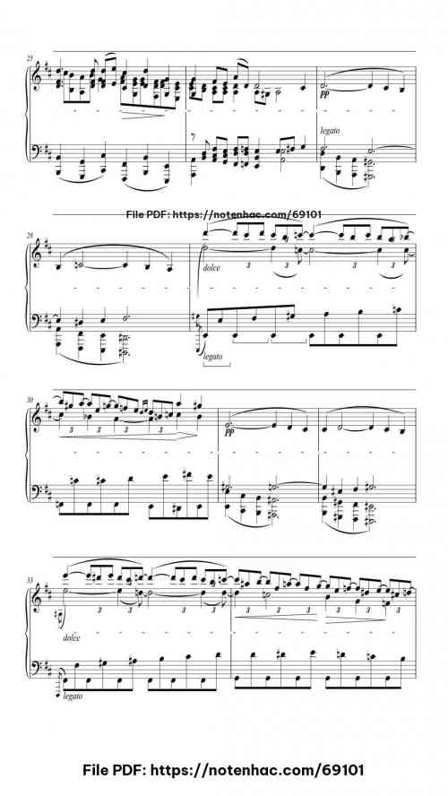 Piano Concerto No. 1 in D Minor, Op. 15: II. Adagio (arr. for piano solo) piano sheet music free pdf
