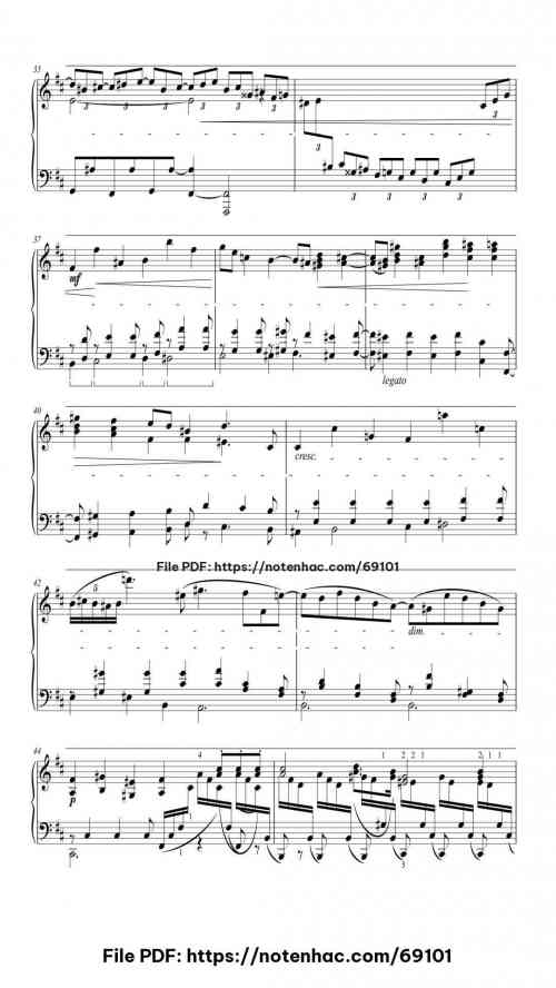 Piano Concerto No. 1 in D Minor, Op. 15: II. Adagio (arr. for piano solo) piano sheet music free pdf