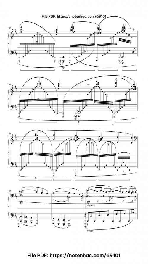 Piano Concerto No. 1 in D Minor, Op. 15: II. Adagio (arr. for piano solo) piano sheet music free pdf