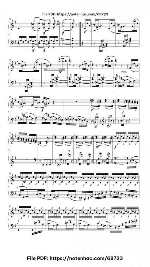 Piano Sonata No. 10 in G Major, Op.14 No.2, 1st Movement piano sheet music free pdf