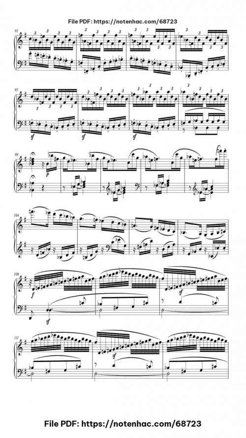 Piano Sonata No. 10 in G Major, Op.14 No.2, 1st Movement piano sheet music free pdf