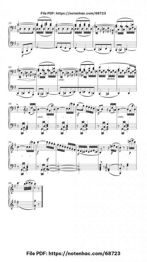 Piano Sonata No. 10 in G Major, Op.14 No.2, 1st Movement piano sheet music free pdf