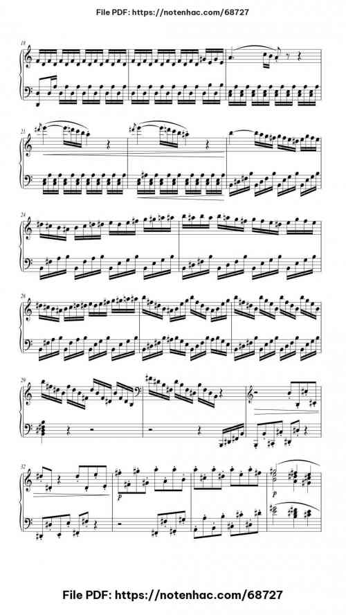 Piano Sonata No. 21 in C Major, Op. 53 "Waldstein" by Ludwig van Beethoven Level Intermediate 5 Piano Sonata No. 21 in C Major, Op. 53 "Waldstein" piano sheet music free pdf