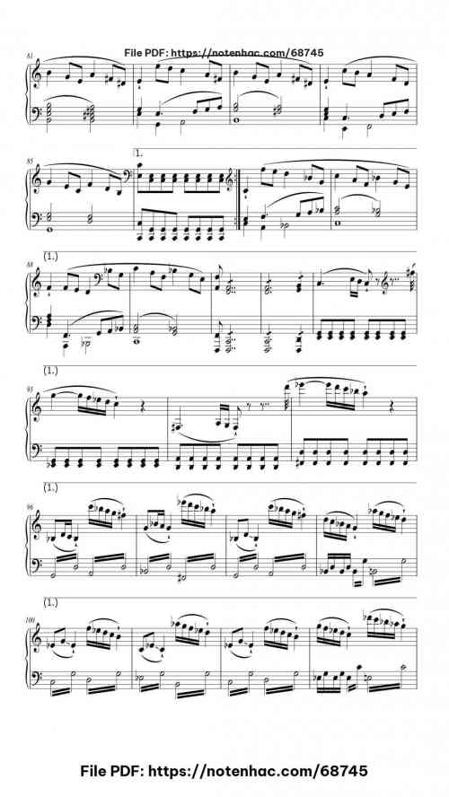 Piano Sonata No. 21 in C Major, Op. 53 "Waldstein": I. Allegro con brio piano sheet music free pdf