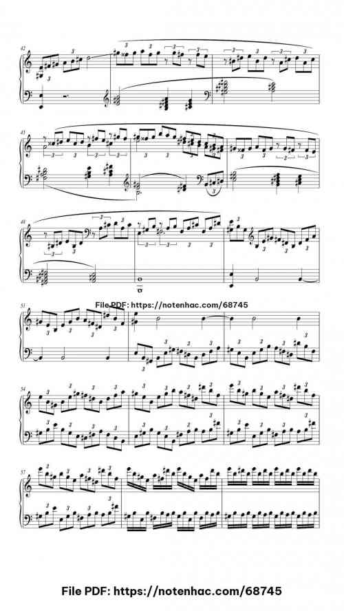 Piano Sonata No. 21 in C Major, Op. 53 "Waldstein": I. Allegro con brio piano sheet music free pdf