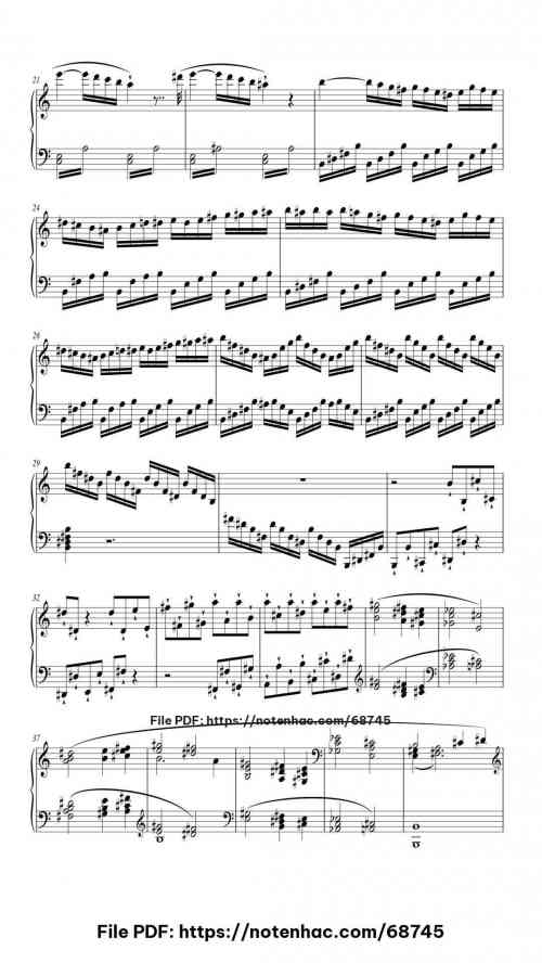 Piano Sonata No. 21 in C Major, Op. 53 "Waldstein": I. Allegro con brio piano sheet music free pdf