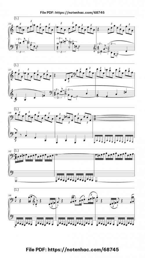 Piano Sonata No. 21 in C Major, Op. 53 "Waldstein": I. Allegro con brio piano sheet music free pdf