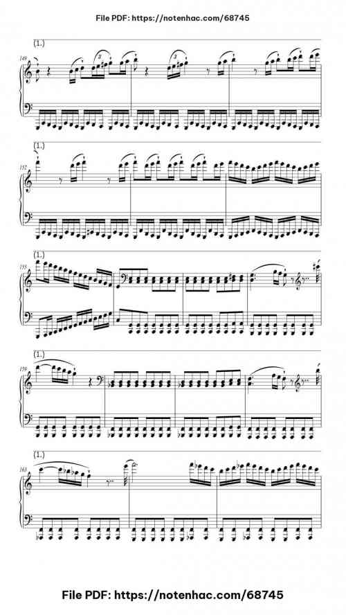 Piano Sonata No. 21 in C Major, Op. 53 "Waldstein": I. Allegro con brio piano sheet music free pdf