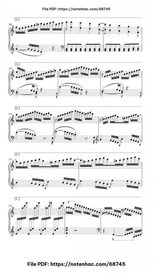 Piano Sonata No. 21 in C Major, Op. 53 "Waldstein": I. Allegro con brio piano sheet music free pdf