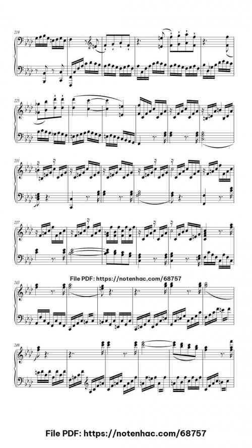 Piano Sonata No. 23 in F Minor, Op. 57 "Appassionata": III. Allegro ma non troppo piano sheet music free pdf