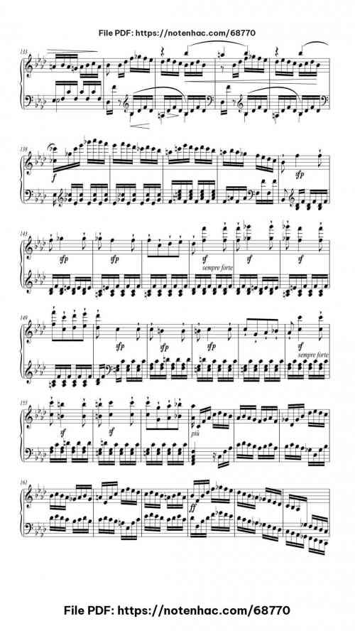 Piano Sonata No. 23 in F Minor, Op. 57 "Appassionata": III. Allegro ma non troppo - Presto by Ludwig van Beethoven Level Mid-Advanced 17 Piano Sonata No. 23 in F Minor, Op. 57 "Appassionata": III. Allegro ma non troppo - Presto piano sheet music free pdf