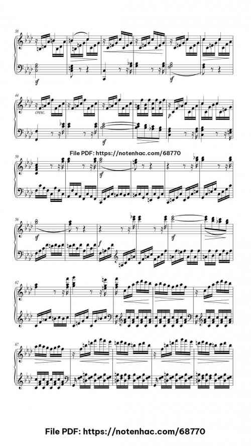 Piano Sonata No. 23 in F Minor, Op. 57 "Appassionata": III. Allegro ma non troppo - Presto by Ludwig van Beethoven Level Mid-Advanced 14 Piano Sonata No. 23 in F Minor, Op. 57 "Appassionata": III. Allegro ma non troppo - Presto piano sheet music free pdf
