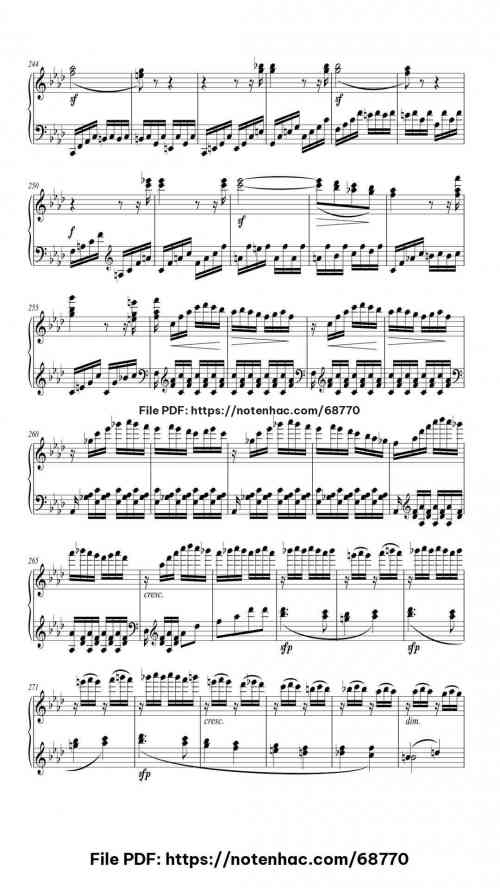 Piano Sonata No. 23 in F Minor, Op. 57 "Appassionata": III. Allegro ma non troppo - Presto by Ludwig van Beethoven Level Mid-Advanced 20 Piano Sonata No. 23 in F Minor, Op. 57 "Appassionata": III. Allegro ma non troppo - Presto piano sheet music free pdf