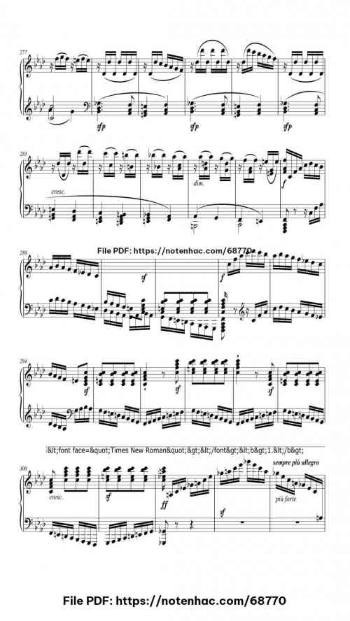 Piano Sonata No. 23 in F Minor, Op. 57 "Appassionata": III. Allegro ma non troppo - Presto by Ludwig van Beethoven Level Mid-Advanced 21 Piano Sonata No. 23 in F Minor, Op. 57 "Appassionata": III. Allegro ma non troppo - Presto piano sheet music free pdf
