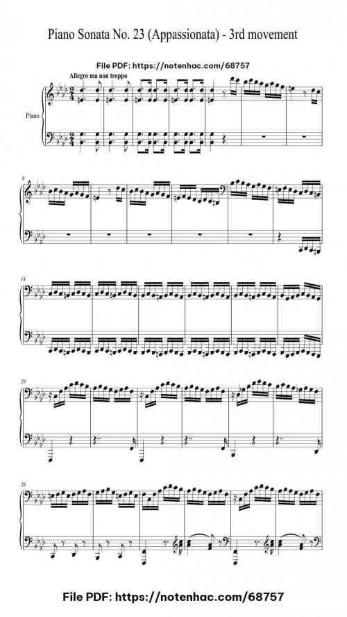 piano sonata no 23 in f minor op 57 appassionata iii allegro ma non troppo
