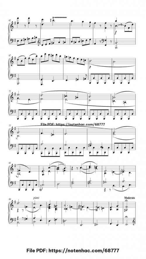 Piano Sonata No. 30 in E Major, Op. 109: II. Prestissimo piano sheet music free pdf
