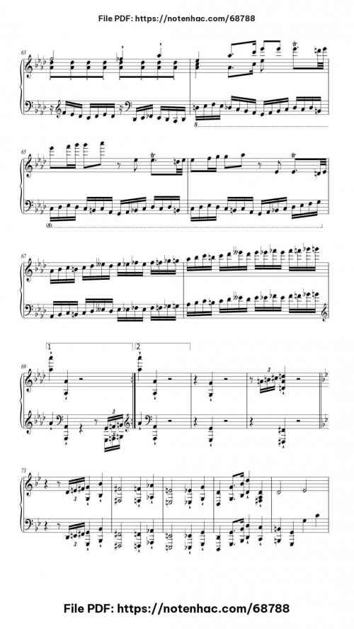 Piano Sonata No. 32 in C Minor, Op. 111: I. Maestoso - Allegro con brio ed appassionato piano sheet music free pdf