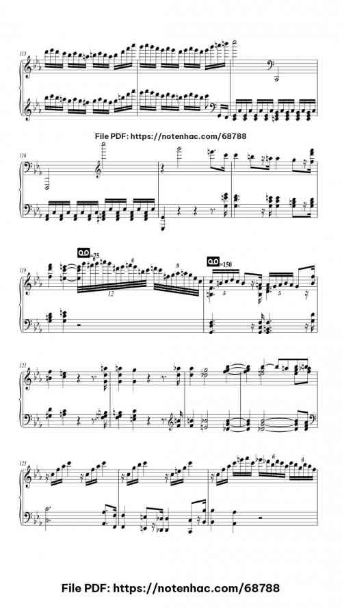 Piano Sonata No. 32 in C Minor, Op. 111: I. Maestoso - Allegro con brio ed appassionato piano sheet music free pdf