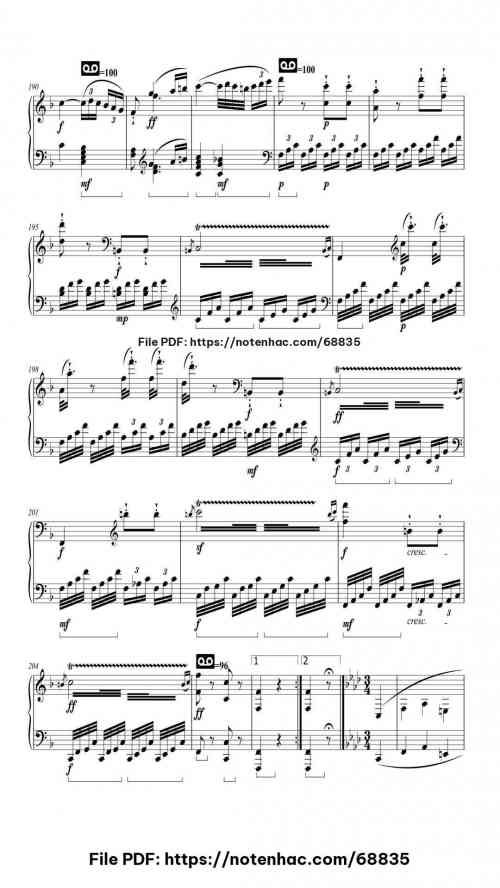 Piano Sonata No. 6 in F Major, Op. 10 No. 2 piano sheet music free pdf