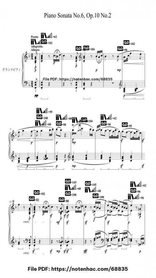 piano sonata no 6 in f major op 10 no 2
