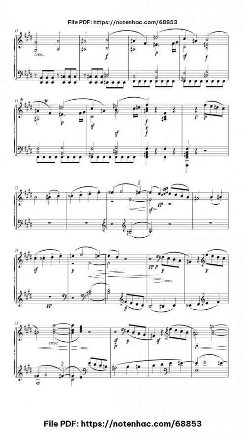 Piano Sonata No. 9 in E Major, Op. 14 No. 1 piano sheet music free pdf