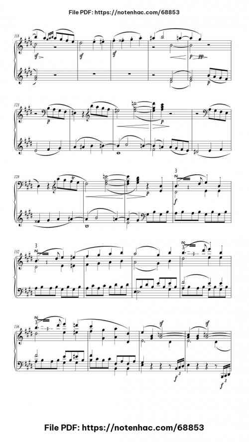 Piano Sonata No. 9 in E Major, Op. 14 No. 1 piano sheet music free pdf