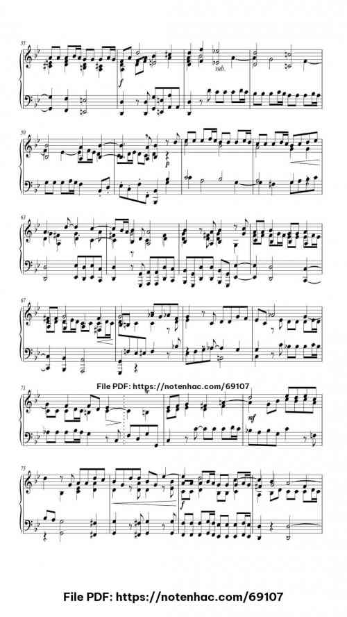 Prelude and Fugue in G Minor, BWV 558 piano sheet music free pdf