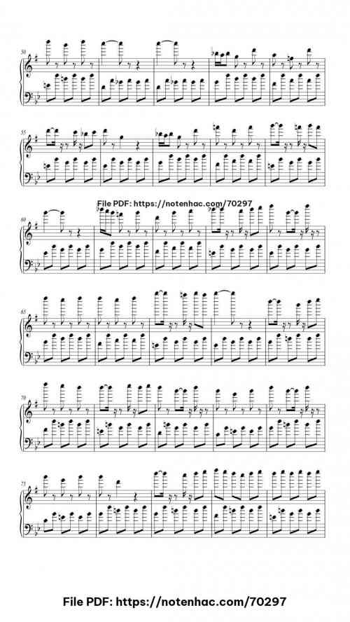 Rain piano sheet music free pdf