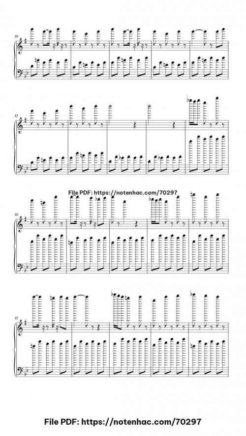 Rain piano sheet music free pdf