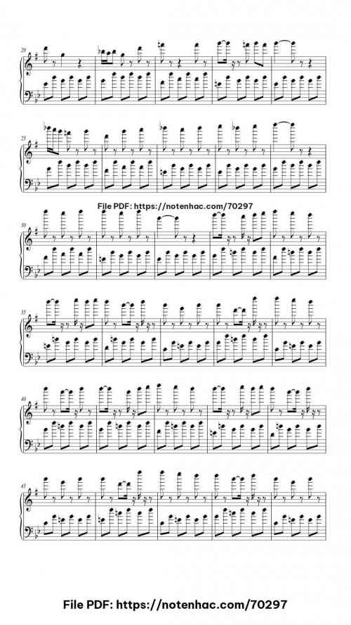 Rain piano sheet music free pdf