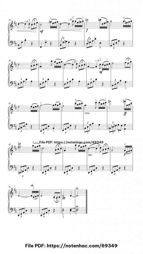 Rhapsody on a Theme of Paganini, Op. 43 piano sheet music free pdf