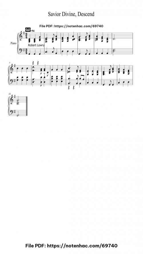 Savior, Like a Shepherd Lead Us piano sheet music free pdf