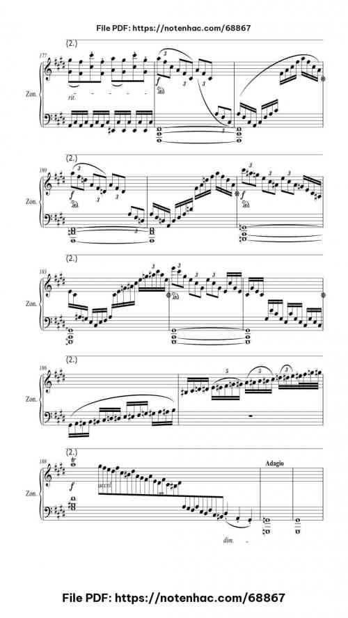 Sonata No. 14 "Moonlight" 3rd Movement piano sheet music free pdf
