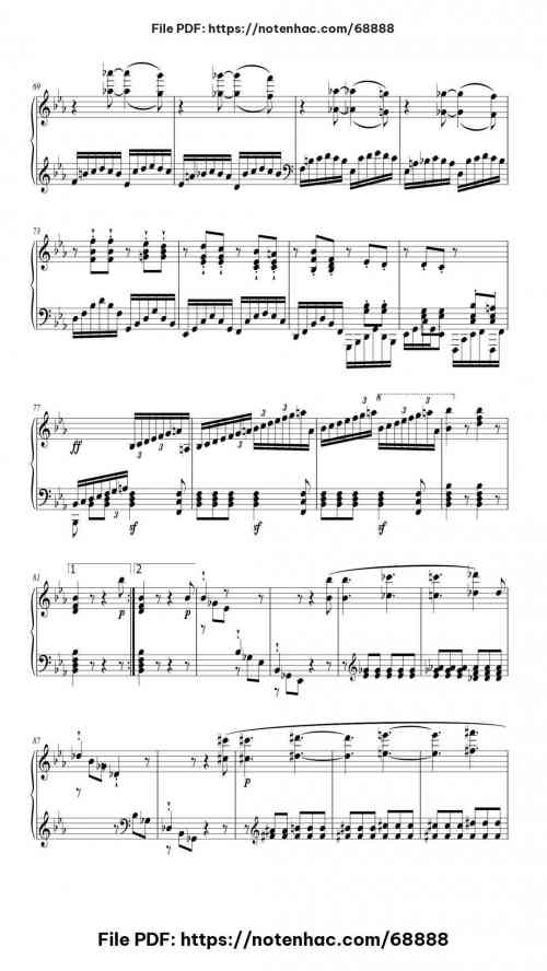 Sonata No. 26 in E-flat Major, Op. 81a "Les Adieux": III. Das Wiedersehen (Vivacissimamente) by Ludwig van Beethoven Level Advanced 13 Sonata No. 26 in E-flat Major, Op. 81a "Les Adieux": III. Das Wiedersehen (Vivacissimamente) piano sheet music free pdf