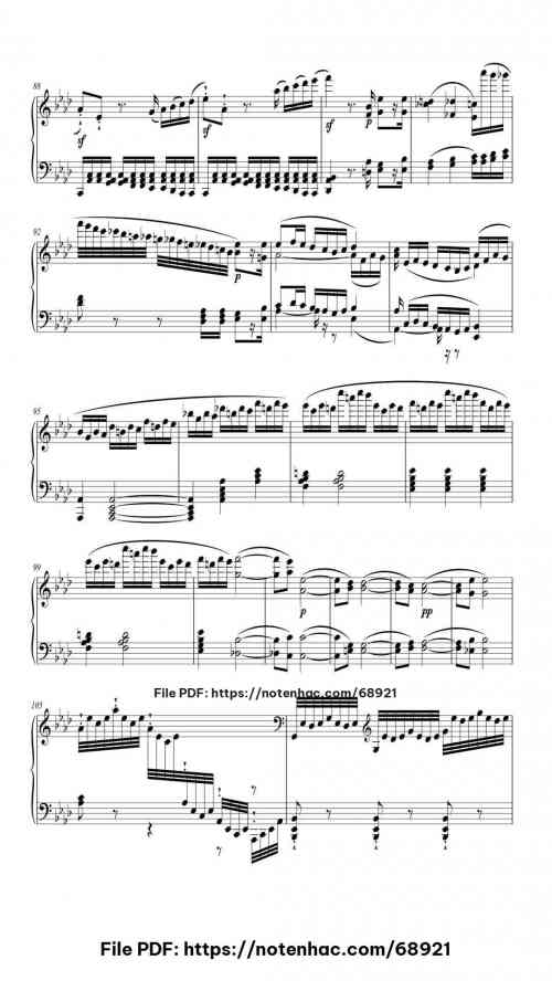 Sonata No. 31 in A-flat Major, Op. 110: I. Moderato cantabile molto espressivo piano sheet music free pdf