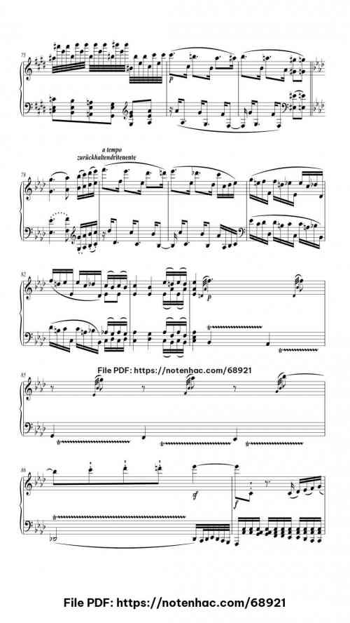 Sonata No. 31 in A-flat Major, Op. 110: I. Moderato cantabile molto espressivo piano sheet music free pdf