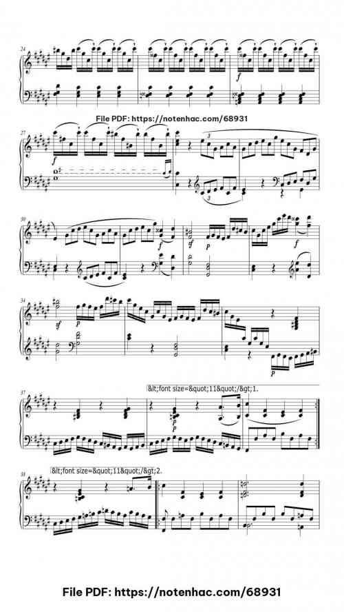 Sonate No. 24 in F-sharp Major, Op. 78 "À Thérèse": I. Adagio cantabile - Allegro ma non troppo piano sheet music free pdf