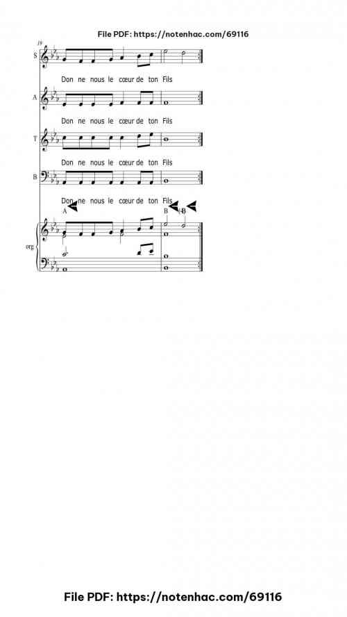 Source de tout amour piano sheet music free pdf