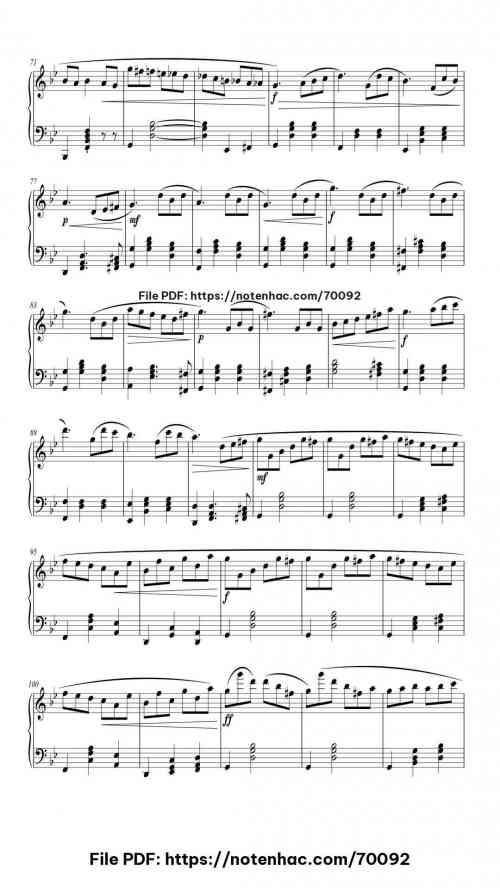 String Quartet No. 14 in D Minor, Op. 74 "The Harp" piano sheet music free pdf