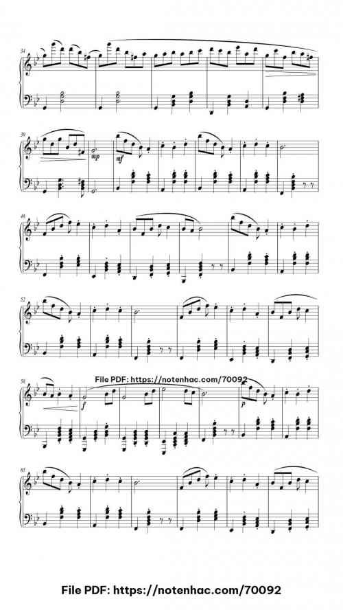 String Quartet No. 14 in D Minor, Op. 74 "The Harp" piano sheet music free pdf