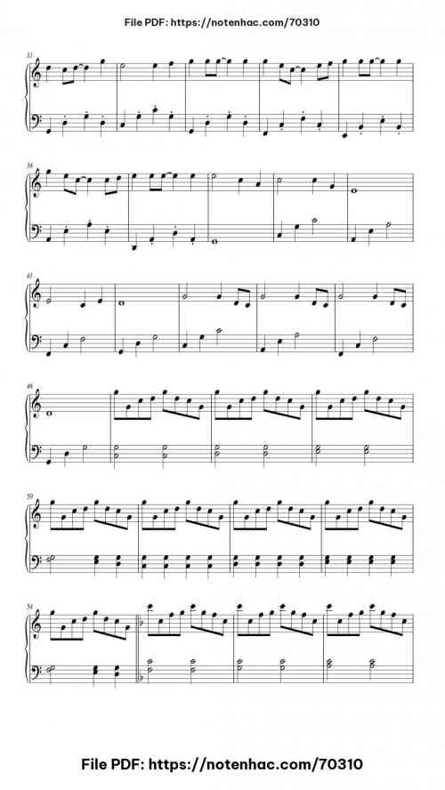 Summer piano sheet music free pdf