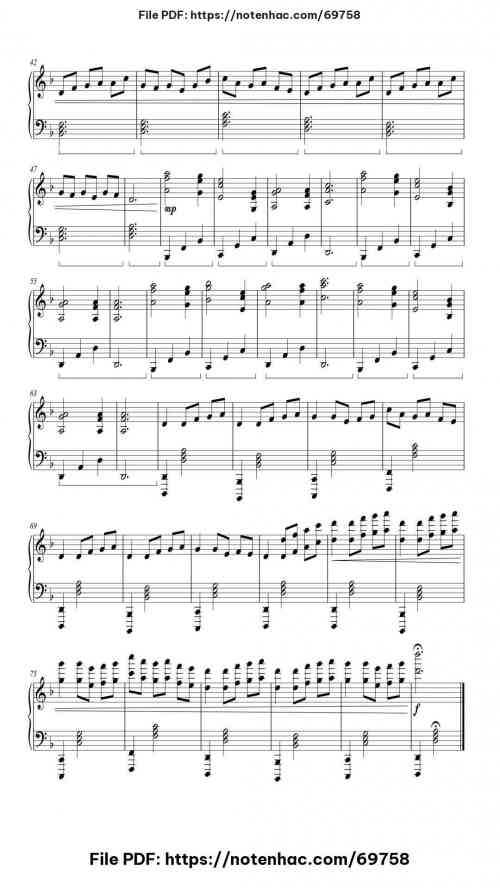 The Hidden Dragon piano sheet music free pdf