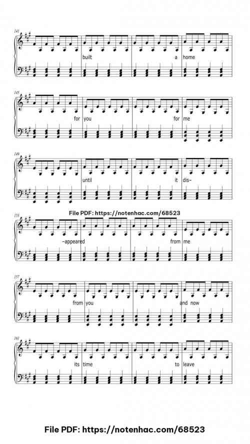 To Build a Home by The Cinematic Orchestra Level Intermediate 11 To Build a Home piano sheet music free pdf